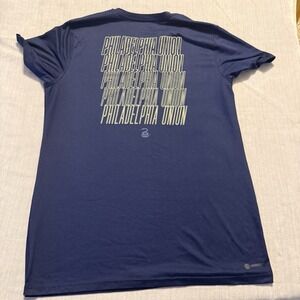 Philadelphia Union Adidas Aeroready T Shirt Men XL Blue MLS Soccer Tee